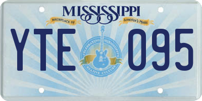 MS license plate YTE095