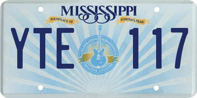 MS license plate YTE117