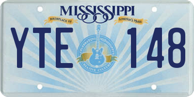 MS license plate YTE148