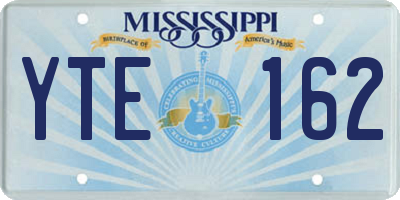 MS license plate YTE162