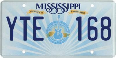 MS license plate YTE168