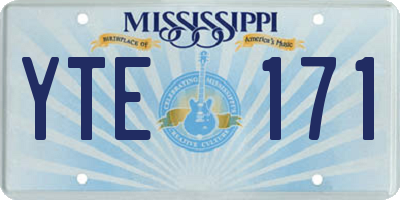 MS license plate YTE171
