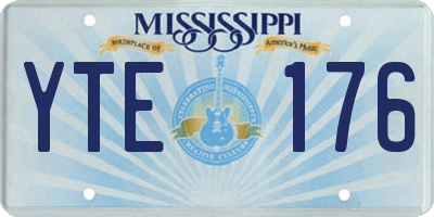 MS license plate YTE176