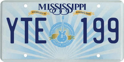 MS license plate YTE199