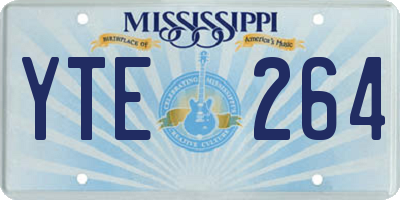 MS license plate YTE264
