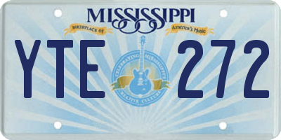 MS license plate YTE272