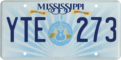 MS license plate YTE273