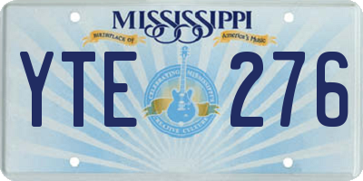 MS license plate YTE276