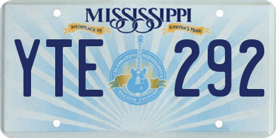MS license plate YTE292