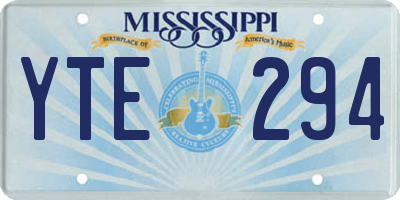 MS license plate YTE294