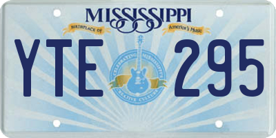 MS license plate YTE295