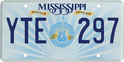 MS license plate YTE297