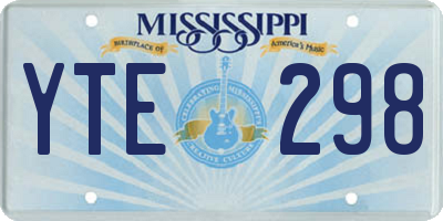 MS license plate YTE298