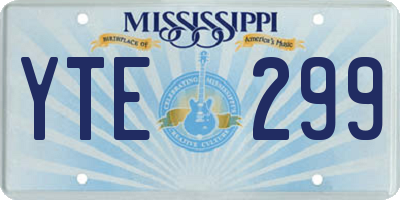 MS license plate YTE299