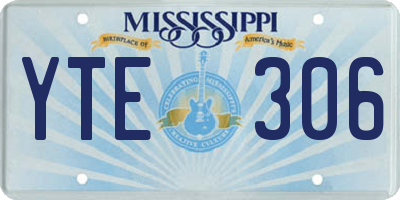 MS license plate YTE306