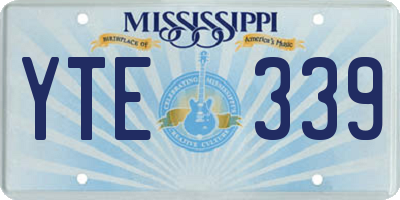 MS license plate YTE339