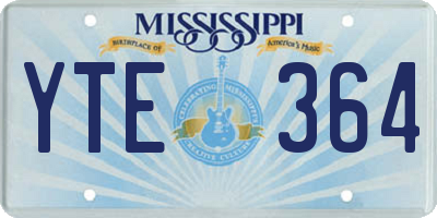 MS license plate YTE364