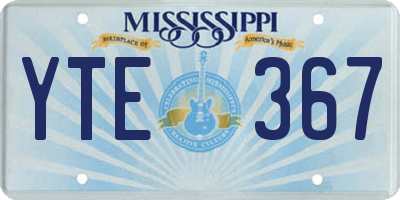MS license plate YTE367