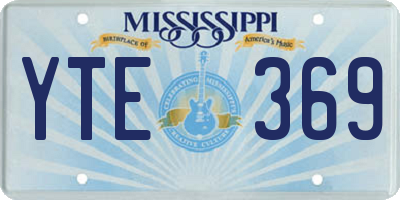 MS license plate YTE369