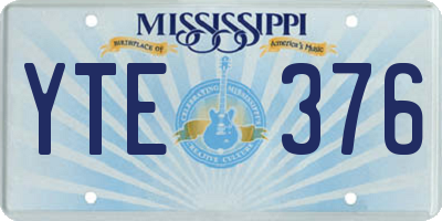 MS license plate YTE376