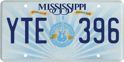 MS license plate YTE396