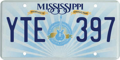 MS license plate YTE397