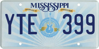 MS license plate YTE399