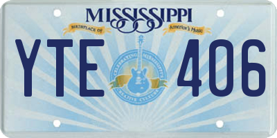 MS license plate YTE406