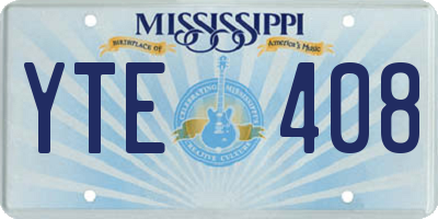 MS license plate YTE408