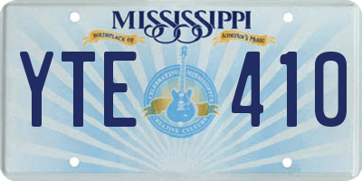 MS license plate YTE410