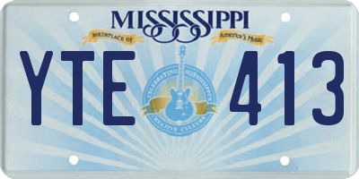 MS license plate YTE413