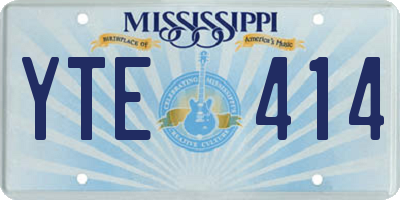 MS license plate YTE414