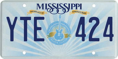 MS license plate YTE424