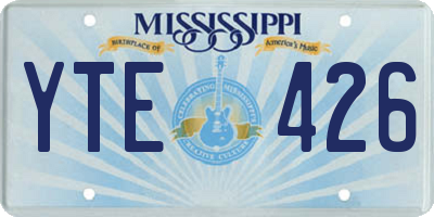 MS license plate YTE426