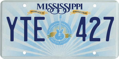 MS license plate YTE427