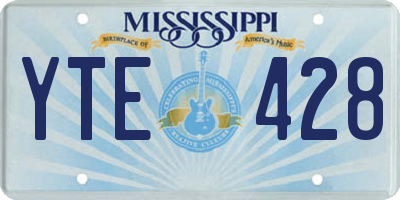 MS license plate YTE428