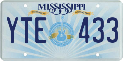 MS license plate YTE433