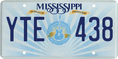 MS license plate YTE438