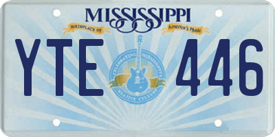MS license plate YTE446