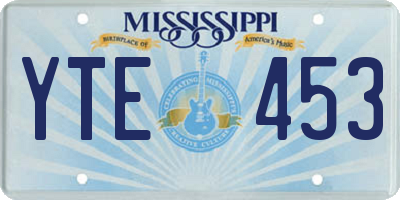 MS license plate YTE453