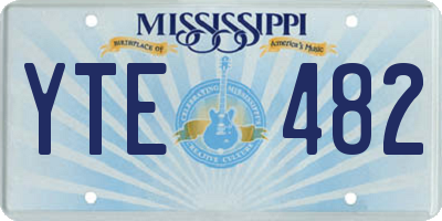 MS license plate YTE482
