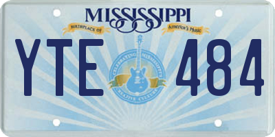 MS license plate YTE484