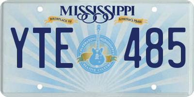MS license plate YTE485