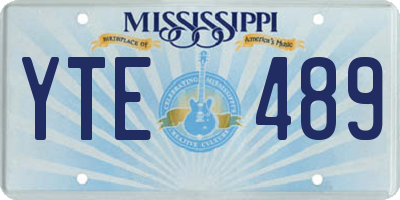 MS license plate YTE489