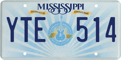 MS license plate YTE514