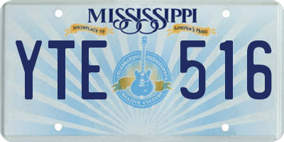 MS license plate YTE516