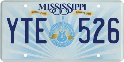 MS license plate YTE526