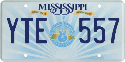 MS license plate YTE557