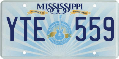 MS license plate YTE559