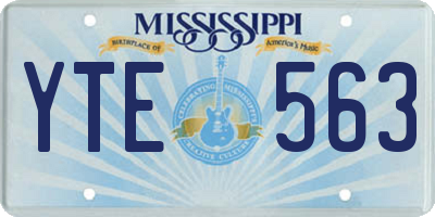 MS license plate YTE563